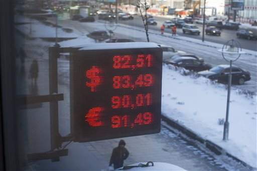 Russian ruble slides to record low in Moscow trading