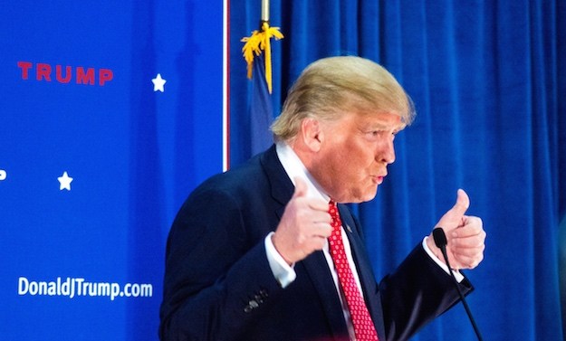 Skipping Republican debate, Trump touts millions raised for veterans