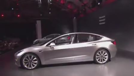 Elon Musk Unveils Tesla's Affordably-Priced, All-Electric Model 3