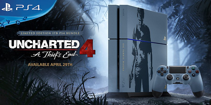 Uncharted 4 limited edition PS4 hardware bundle announced