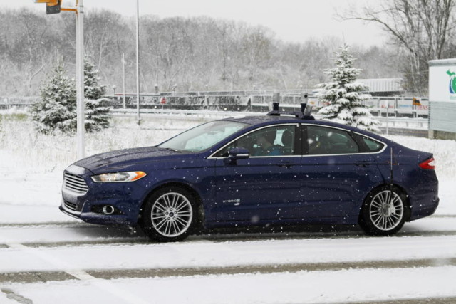 Ford takes its autonomous car for a drive in snow
